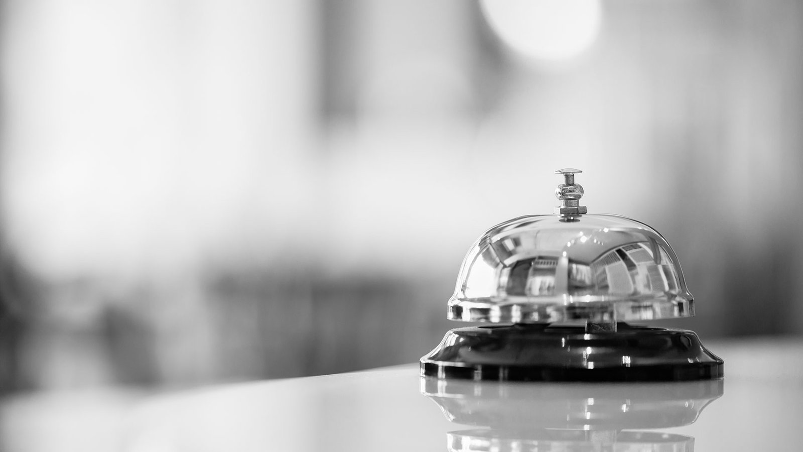 Charlotte Concierge Bell on the office desk